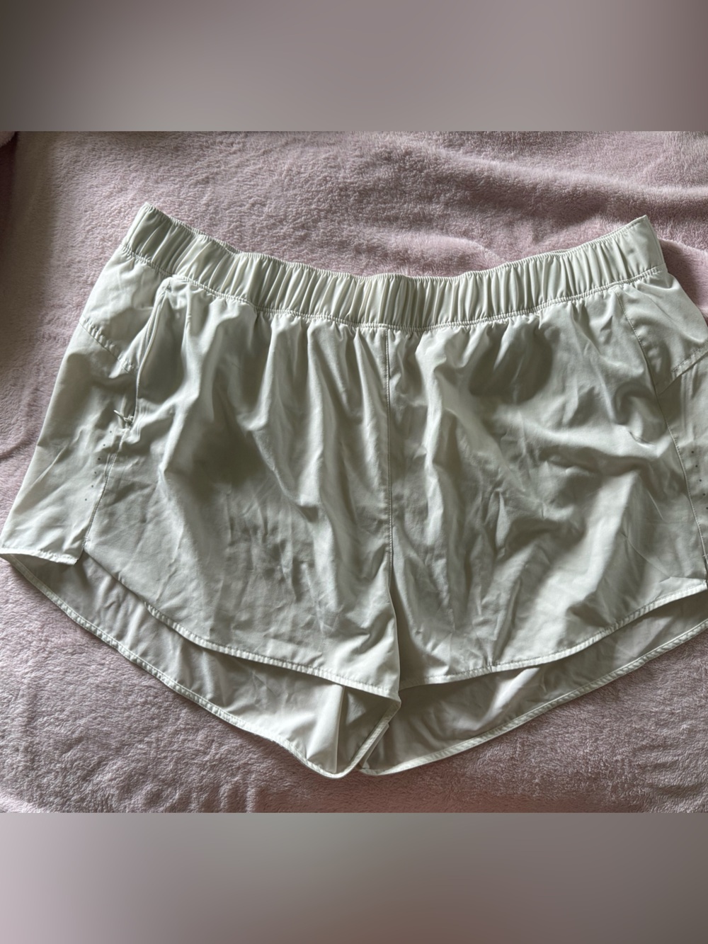 White Athletic Shorts - Soft Lightweight Running Shorts